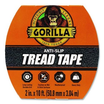 Gorilla Glue 2 in. x 10 ft. 3 in. Core Tread Tape - Black (1-Roll)