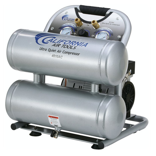 California Air Tools 4610AC 1 HP 4.6 Gallon Oil-Free Twin Stack Air Compressor image number 0