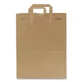 Cleaning & Janitorial Supplies | Ross & Wallace Paper Products 110513SP 12 in. x 7 in. x 17 in. 30 lbs. Capacity 1/6 BBL Attached Handle Grocery Paper Bags - Kraft (300/Bundle) image number 1