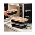 Labor Day Sale! Save $30 off $199! | Pactiv Corp. NC888B Newspring VERSAtainer 8.8 x 6 x 2.5 38 oz Plastic Microwavable Containers - Black/Clear (150/Carton) image number 5