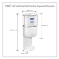 Labor Day Sale! Save $30 off $199! | PURELL 6420-01 ES6 5.25 in. x 8.56 in. x 12.13 in. 1,200 mL Touch Free Hand Sanitizer Dispenser - White (1/Carton) image number 4