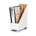 Office Jansan | Bankers Box 10723 4 in. x 9.25 in. x 11.75 in. Stor/File Corrugated Magazine File - White (12/Carton) image number 1