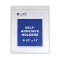 Office Jansan | C-Line 70911 8-1/2 in. x 11 in. Super Heavy Self-Adhesive Shop Ticket Holders with 15-Sheet Capacity (50/Box) image number 1