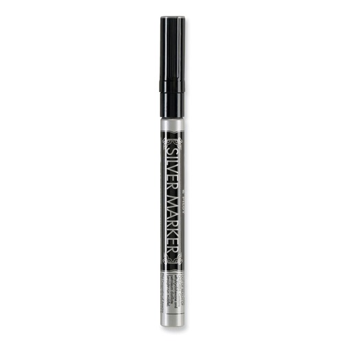 Markers | Pilot 41801 Creative Art and Crafts Extra-Fine Brush Tip Marker - Silver image number 0