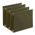  | Universal UNV14143 1/5-Cut Tab Bottom Hanging File Folders - Letter Size, Standard Green (25/Box) image number 0
