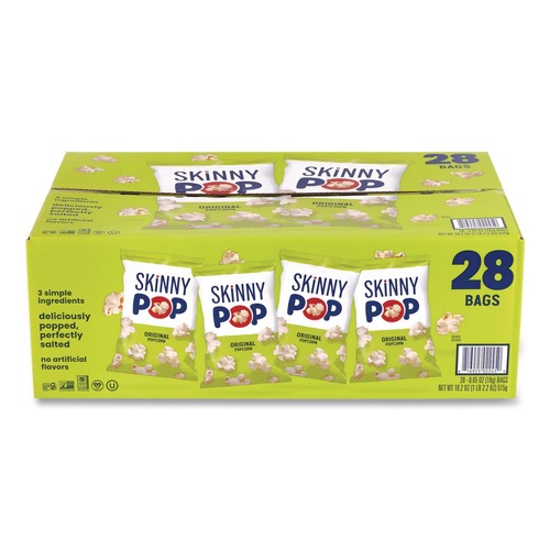 Snacks | Green Rabbit 52635 0.65 oz Popcorn - Original (28/Carton) image number 0