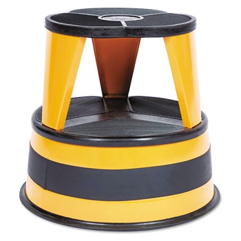 Cramer 16 in. Diameter x 14.25 in. h 350 lb Capacity Kik-Step Steel 2-Step Stool - Orange