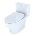 Veterans Day Sale | TOTO MS642234CUFG#01 Nexus 1G 1-Piece Elongated 1.0 GPF Universal Height Toilet with CEFIONTECT & SS234 SoftClose Seat, WASHLETplus Ready (Cotton White) image number 1