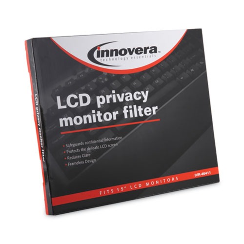 Innovera IVR46411 Premium Antiglare Blur Privacy Monitor Filter For 15 in. LCD Screens image number 0
