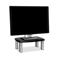 Office Jansan | 3M MS80B 15 in. x 12 in. x 2.63 in. to 5.78 in. 80-lb. Capacity Adjustable Monitor Stand - Black/Silver image number 1