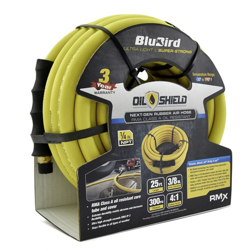 Air Hoses and Reels | BluBird OS3825 BluBird Oil Shield 3/8 in. x 25 ft. Air Hose image number 0