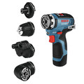 Factory Reconditioned Bosch GSR12V-300FCB22-RT Flexiclick 12V Max EC Brushless Lithium-Ion 5-In-1 Cordless Drill Driver System Kit with 2 Batteries (2 Ah) image number 1