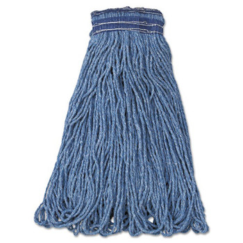 CLEANING AND SANITATION | Rubbermaid Commercial FGC15406BL00 Swinger Loop XL Cotton/Synthetic Wet Mop Head - Blue (6/Carton)