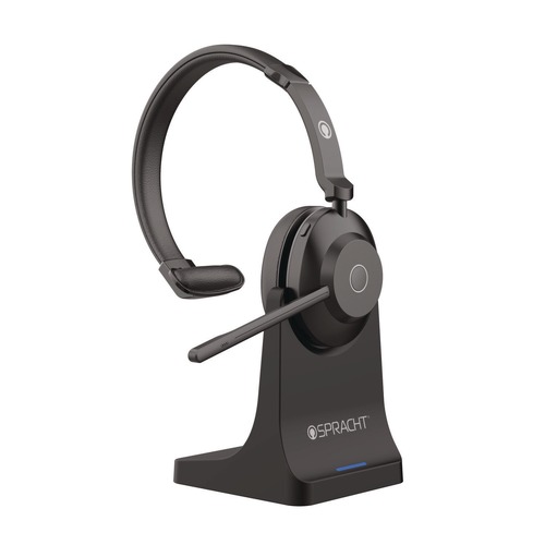 Office Electronics & Batteries | Spracht BC1039 Blues Combo Monaural Headset Over The Head Black image number 0