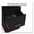 Office Filing Cabinets & Shelves | Alera 2806262 14 in. x 18 in. x 24.1 in. Soho 2-Drawer Vertical Letter File Cabinet - Black image number 3