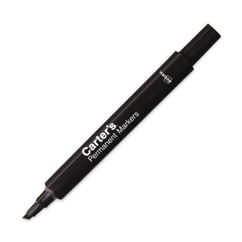 Carter's Broad Chisel Tip Desk Style Permanent Marker - Large, Black (1-Dozen)