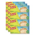 Food Service | Glad 57263 6.63 in. x 5.88 in. Zipper Food Storage Sandwich Bags - Clear (12 Boxes/Carton) image number 0