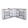  | Alera 65606 96 in. x 30 in. x 29.25 in. Fold in Half Plastic Folding Table - White image number 2