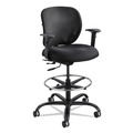 | Safco 3394BL Vue Heavy-Duty Extended Height Stool Fabric Seat Nylon Mesh Back - Black image number 4