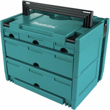 TOOL STORAGE SYSTEMS | Makita P-84349 MAKPAC 5 Drawer 12-1/2 in. x 15-1/2 in. x 11â€‘5/8 in. Interlocking Case