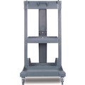 Cleaning Carts | Boardwalk JC1945SBWK23 19 in. x 45 in. x 39 in. 4 Shelves 1 Bin Plastic Janitor's Cart - Gray image number 4