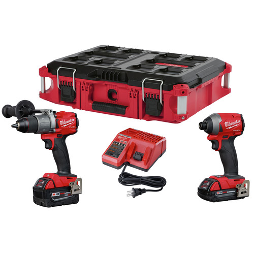Milwaukee 299722CXPO M18 FUEL Hammer Drill and Impact Driver PACKOUT Kit