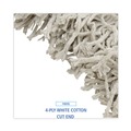 Just Launched | Boardwalk BWKCM02032S #32 Cut-End Cotton Mop Head - White (12/Carton) image number 6