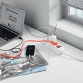 Office Cable Management | Durable 503537 CAVOLINE 9.6 in. x 4.96 in. x 4.56 in. Cable Management Box - Small, Charcoal image number 2