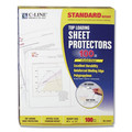 Office Jansan | C-Line 62027 11 in. x 8.5 in. Standard Weight Polypropylene Sheet Protectors - Clear (100/Box) image number 0