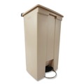 Trash & Waste Bins | Rubbermaid Commercial FG614500BEIG 18 Gallon Polyethylene Step-On Receptacle - Beige image number 2