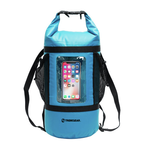 Outdoor Living | Bliss Hammock TG-806 20 Liter Dry Bag Backpack with Netted Pockets - Black image number 0