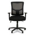  | Alera ALEELT4214S Elusion II Series 275 lbs. Capacity Mesh Mid-Back Synchro Seat Slide Chair - Black image number 1