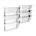 Office Furniture & Lighting | Storex 70213U06C 13 in. x 4 in. x 7 in. Letter Size Wall File - Clear image number 1