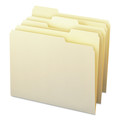 Office Jansan | Smead 10330 1/3-Cut Tabs Assorted Letter Size 0.75 in. Expansion File Folders - Manila (100/Box) image number 1