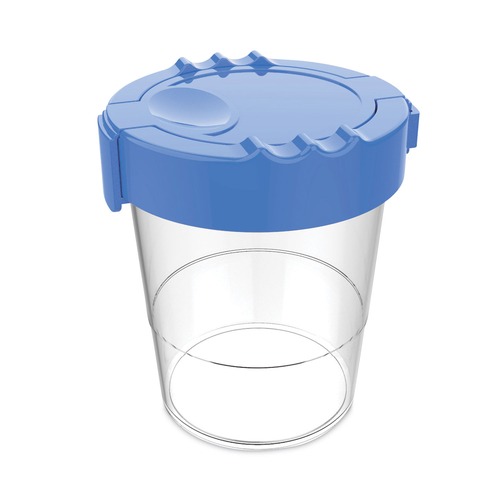 Painting | Deflecto 39515BLU 3.46 w x 3.93 h Antimicrobial No Spill Paint Cup - Blue image number 0