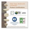 Food Service | World Centric TR-SC-60-LFP 60 oz 7.5 in. x 9.8 in. x 2.7 in. Paper Fiber Containers - Natural (400/Carton) image number 3