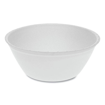 Pactiv Corp. 0TH100220000 22 oz. Unlaminated Foam Dinnerware Bowl - White (504/Carton)