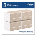 Paper Towels and Napkins | Kleenex 02046 Convenience 9.2 in. x 9.4 in. Multi-Fold Paper Towels - White (150/Pack, 8 Packs/Carton) image number 2