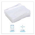  | Boardwalk BWKQUARTBAG Reclosable 1 Quart 7 in. x 8 in. Food Storage Bags - Clear (500/Box) image number 6