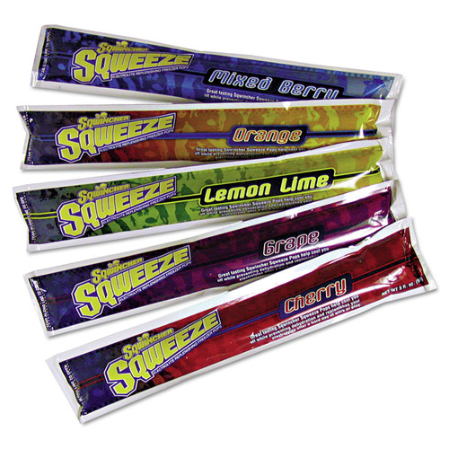 Snacks | Sqwincher 159200201 Sqweeze Freeze Pops, Assorted Flavors, 3oz Packets, 150/carton image number 0