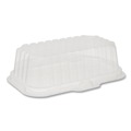 Food Trays, Containers, and Lids | Pactiv Corp. 0CI8D17S0000 17S Deep Dome 8.3 in. x 4.8 in. x 2.1 in. Plastic OPS Dome-Style Lid - Clear image number 4