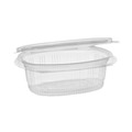  | Pactiv Corp. 0CA910120000 EarthChoice 4.92 in. x 5.87 in. x 1.89 in. 12 oz. Recycled PET Hinged Plastic Container - Clear (200/Carton) image number 2