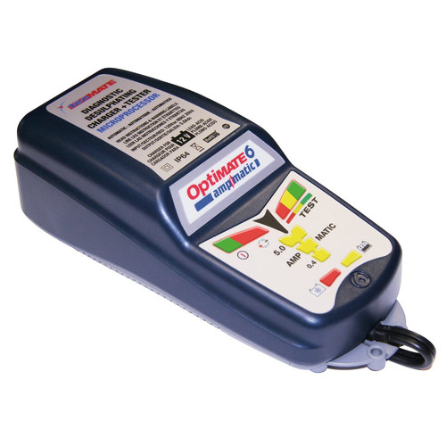 Battery and Electrical Testers | TecMate TM-181 Optimate 6  12V 5 Amp Battery Charger-Tester-Maintainer image number 0