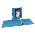 Office Jansan | Avery 05601 11 in. x 8.5 in. 3 Rings 3 in. Capacity Heavy-Duty Non Stick View Binder with DuraHinge and Slant Rings - Light Blue image number 2