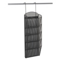 Office Jansan | Safco 5578BL 10.25 in. x 3.5 in. x 28.33 in. 5 Compartments Onyx Mesh Literature Rack - Black image number 0