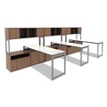 Office Desks & Workstations | Alera ALELSTB24GR Open Office Desk Series Adjustable O-Leg 24 in. Desk Base - Silver image number 8
