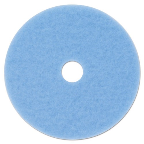 Office Jansan | 3M 3050-20 20 in. Diameter 3050 Hi-Performance Burnish Pad - Sky Blue (5/Carton) image number 0