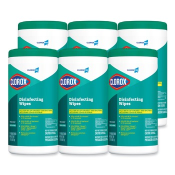 Clorox 15949 6-Pack Disinfecting Wipes - Fresh Scent