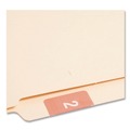 Labels | Smead 67422 1.5 in. x 1.5 in. 2 Numerical End Tab File Folder Labels - Pink (1-Roll) image number 1