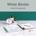 Office Jansan | Cardinal 10320 Premier Easy Open 2 in. Capacity 11 in. x 8-1/2 in. 3 Ring ClearVue Locking Slant-D Ring Binder - White image number 5